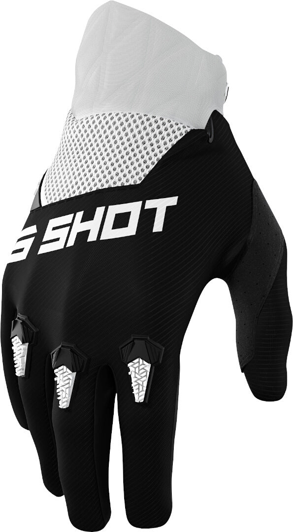Shot Devo Motocross Gloves Black/White 越野自由