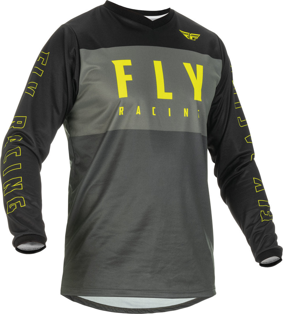 FLY RACING 骑行衣 F-16 Motocross Jersey Grey/Black/Yellow | 越野自由