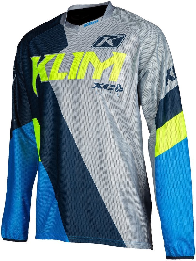 Klim XC Lite Motocross Jersey Light Grey/Blue | 越野自由