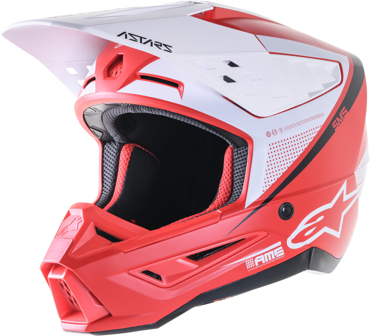 ALPINESTARS 头盔 S-M5 Rayon Motocross Helmet Red Matt | 越野自由