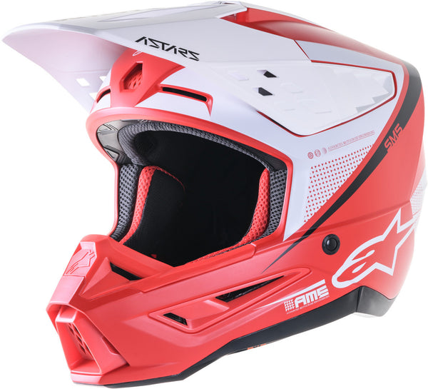ALPINESTARS 头盔 S-M5 Rayon Motocross Helmet Red Matt